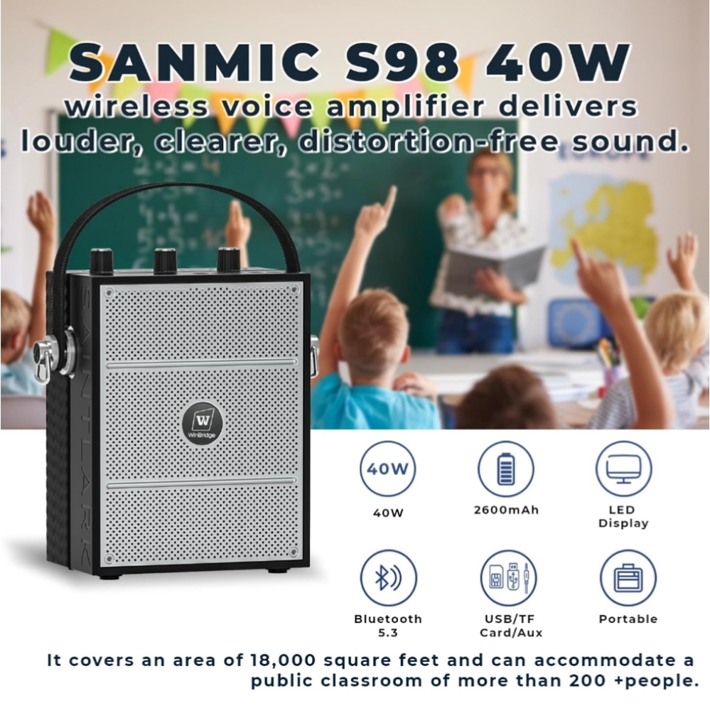 WinBridge S98 Portable PA System - Picture 5 of 9